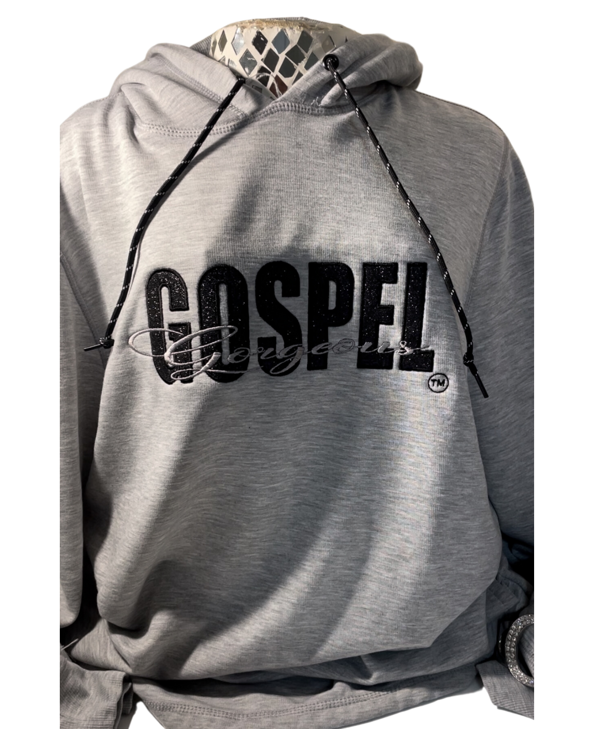 GG GRAY_BLACK HOODIE